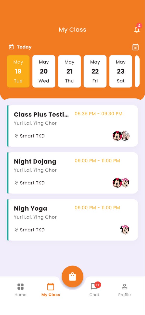 Class+ class schedule
